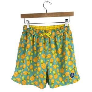 Banana Boat Men's Yellow Multicolor Pineapple Print Swim Board Shorts Size S